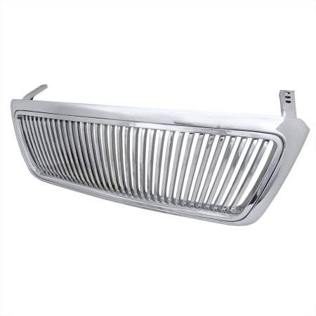 Spec'D Tuning Products - Spec-D 2004-2008 Ford F-150/ 2006-2008 Lincoln Mark LT Chrome ABS Vertical Grille