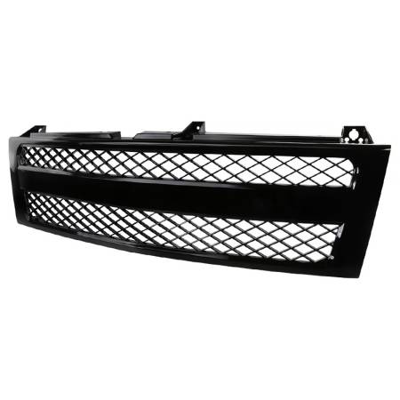 Spec'D Tuning Products - Spec-D 1999-2002 Chevrolet Silverado Black ABS V2 Mesh Grille