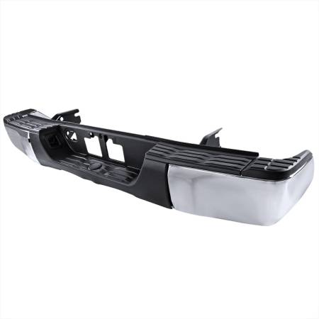 Spec'D Tuning Products - Spec-D 2014-2018 Toyota Tundra Chrome Stainless Steel Factory Style Replacement Rear Step Bumper w/ License Lamp