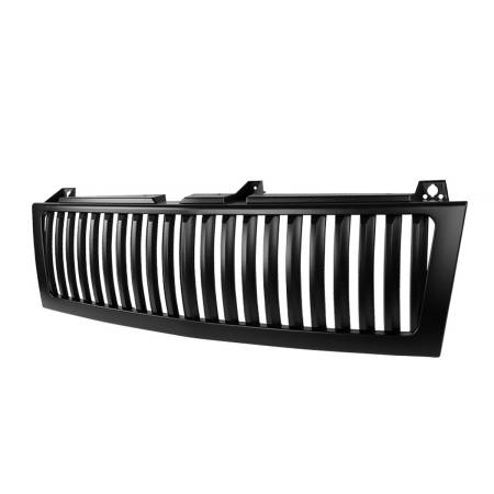 Spec'D Tuning Products - Spec-D 1999-2002 Chevrolet Silverado Matte Black ABS Vertical Grille