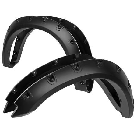 Spec'D Tuning Products - Spec-D 2009-2018 Dodge RAM 1500 / 2019-2021 Dodge RAM Classic Fleetside Smooth V2 Rivet Style Fender Flares