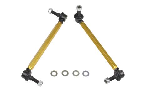 Whiteline - Whiteline 05+ Mustang Coupe 8cyl (Inc Shelby GT/ GT500) Front Swaybar Link Kit H/Duty Adj Steel Ball
