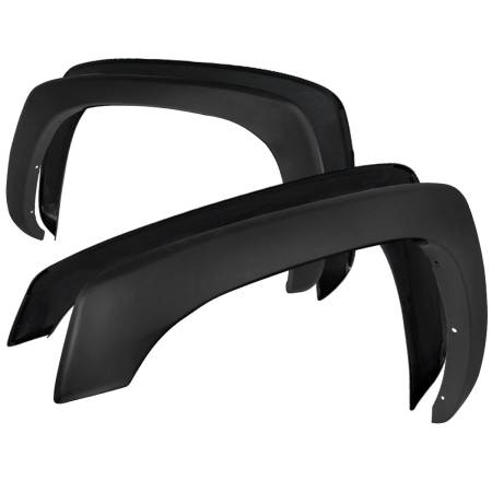 Spec'D Tuning Products - Spec-D 1999-2007 Chevrolet Silverado/ GMC Sierra Black Polypropylene Fender Flares