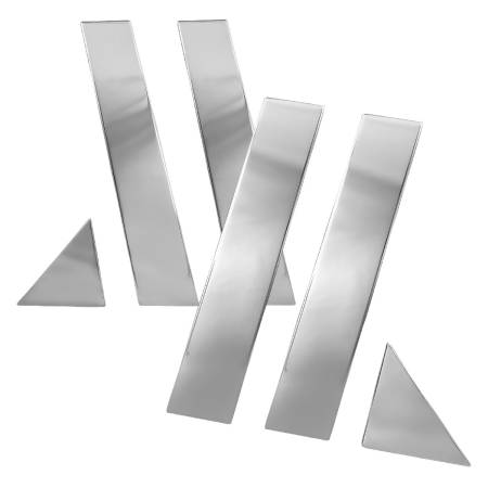 Spec'D Tuning Products - Spec-D 2005-2010 Chrysler 300 Dodge Magnum Door Pillar Trim (Chrome)
