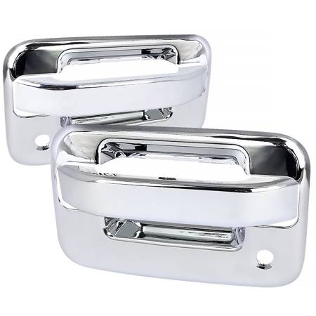 Spec'D Tuning Products - Spec-D 2004-2012 Ford F-150 2DR ABS Door Handle Covers w/ Keyholes (Chrome)