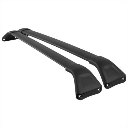 Spec'D Tuning Products - Spec-D 2017-2018 Mazda CX-5 Black Powder Coated Aluminum Roof Rack Cross Bars