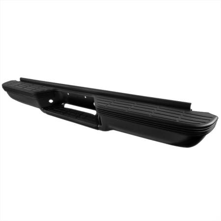 Spec'D Tuning Products - Spec-D 1988-2000 Chevrolet GMC C/K 1500/2500/3500 Fleetside Black Stainless Steel Factory Style Replacement Rear Step Bumper