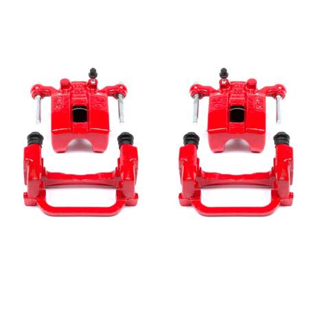 Power Stop - Power Stop 05-08 Infiniti G35 Rear Red Calipers w/Brackets - Pair