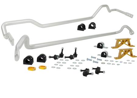Whiteline - Whiteline 04-05 Subaru Impreza STI Front & Rear Sway Bar Kit 24mm w/Mounts