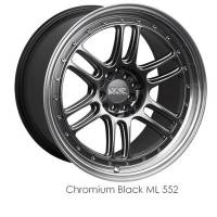 XXR Wheels - XXR Wheel Rim 552 18X10 5x100/5x114.3 ET21 73.1CB Chromium Black / ML - Image 1