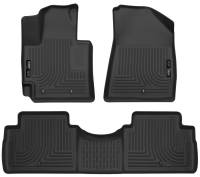Husky Liners - Husky Liners 2016 Kia Soul Weatherbeater Black Front & 2nd Seat Floor Liners (Footwell Coverage) - Image 1