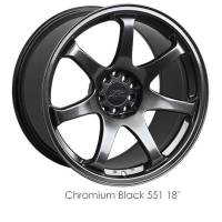 XXR Wheels - XXR Wheel Rim 551 16X8 4x100/4x114.3 ET21 73.1CB Chromium Black - Image 1