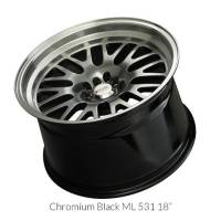 XXR Wheels - XXR Wheel Rim 531 17X8 5x100/5x114.3 ET25 73.1CB Chromium Black / ML - Image 2