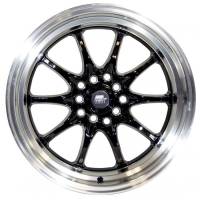 MST Wheels - MST Wheels Rim MT11 15x9.0 4x100/4x114.3 ET0 73.1CB Black w/Machined Lip - Image 2