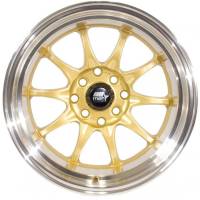 MST Wheels - MST Wheels Rim MT11 16x8.0 5x100/5x114.3 ET15 73.1CB Gold w/Machined Lip - Image 2