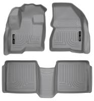 Husky Liners - Husky Liners 09-12 Ford Flex/10-12 Lincoln MKT WeatherBeater Combo Gray Floor Liners - Image 1