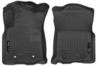 Husky Liners - Husky Liners 2016 Toyota Tacoma w/ Auto Trans WeatherBeater Front Black Floor Liners - Image 1