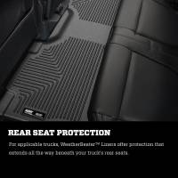 Husky Liners - Husky Liners 2017 Ford Super Duty (Crew Cab) WeatherBeater Black Rear Floor Liners - Image 7