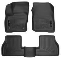 Husky Liners - Husky Liners 2016 Ford Focus Weatherbeater Front and 2nd Seat Floor Liners - Black - Image 1