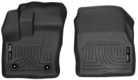 Husky Liners - Husky Liners 2014-2015 Ford Transit Connect WeatherBeater Front Black Floor Liners - Image 1