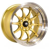 MST Wheels - MST Wheels Rim MT11 15x8.0 4x100/4x114.3 ET0 73.1CB Gold w/Machined Lip - Image 1