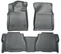 Husky Liners - Husky Liners 12-13 Toyota Tundra Weatherbeater Grey Front & 2nd Seat Floor Liners - Image 1