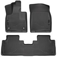 Husky Liners - Husky Liners Weatherbeater 16-17 Lexus RX350 / 16-17 RX450H Front & 2nd Seat Floor Liners - Black - Image 1