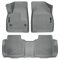 Husky Liners - Husky Liners Weatherbeater 2017 Cadillac XT5 / 2017 GMC Acadia Front & 2nd Seat Floor Liners - Grey - Image 1