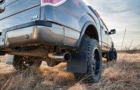 Husky Liners - Husky Liners 09-16 Dodge Ram 1500/2500/3500 12in W Black Top & Weight Kick Back Front Mud Flaps - Image 3