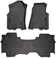 Husky Liners - Husky Liners 2019 Ram 1500 Quad Cab Front & 2nd Seat Weatherbeater Floor Liners - Image 1