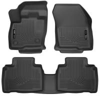 Husky Liners - Husky Liners 2015 Ford Edge WeatherBeater Front & 2nd Row Combo Black Floor Liners - Image 1