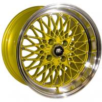 MST Wheels - MST Wheels Rim MT16 15x8.0 4x100 ET20 73.1CB Gold w/Machined Lip - Image 1