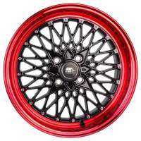 MST Wheels - MST Wheels Rim MT16 15x8.0 4x100 ET20 73.1CB Black w/Machined Red Lip - Image 2