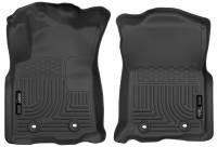 Husky Liners - Husky Liners 2018 Toyota Tacoma Double Cab WeatherBeater Black Front Floor Liners - Image 1