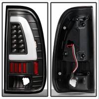 Spyder Auto - XTune Ford F150 Styleside 97-03 / F250/350/450/550 Super Duty 99-07 Light Bar LED Tail Lights - Black - Image 2