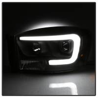 Spyder Auto - Spyder Dodge Ram 1500 06-08 / Ram 2500/3500 06-09 Version 2 Projector Headlights - Light Bar DRL - Black - Image 6