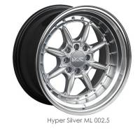 XXR Wheels - XXR Wheel Rim 002.5 15X8 4x100/4x114.3 ET0 73.1CB Hyper Silver / ML - Image 1