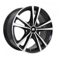 MST Wheels - MST Wheels Rim Saber 15x6.5 4x100 ET45 72.69CB Glossy Black w/Machined Face - Image 1