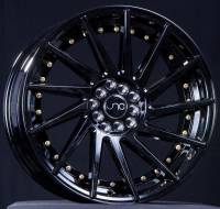 JNC Wheels - JNC Wheels Rim JNC051 Gloss Black/Gold Rivets 19x10.5 5x112 ET30 - Image 1