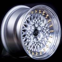 JNC Wheels - JNC Wheels Rim JNC031 Silver Machined Face Gold Rivets 16x8 4x100/4x114.3 ET20 - Image 2