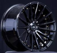 JNC Wheels - JNC Wheels Rim JNC042 Gloss Black Gold Rivets 18x9.5 5x114.3 ET35 - Image 2