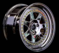 JNC Wheels - JNC Wheels Rim JNC048 PLATINUM WITH GOLD RIVETS 16x8 4x100 ET25 - Image 2