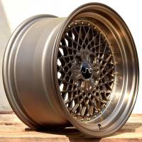 JNC Wheels - JNC Wheels Rim JNC045 Machined Bronze w/ Gold Rivets 15x8.25 4x100 ET10 - Image 2