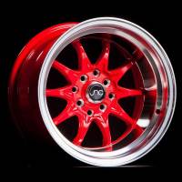 JNC Wheels - JNC Wheels Rim JNC003 Red Machined Lip 15x9 4x100/4x114.3 ET0 - Image 1