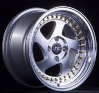 JNC Wheels - JNC Wheels Rim JNC034 Silver Machined Face Gold Rivets 17x8 5x114.3 ET30 - Image 2