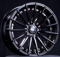 JNC Wheels - JNC Wheels Rim JNC042 Gloss Black Gold Rivets 18x8.5 5x114.3 ET35 - Image 1