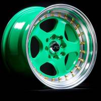 JNC Wheels - JNC Wheels Rim JNC010 Wasabi Green w/ Gold Rivets 15x8 4x100/4x114.3 ET20 - Image 2
