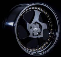JNC Wheels - JNC Wheels Rim JNC034 Gloss Black Gold Rivets 18X9.5 5X114.3 ET30 - Image 2