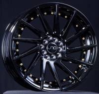 JNC Wheels - JNC Wheels Rim JNC051 Gloss Black/Gold Rivets 19x8.5 5x100/114.3 ET30 - Image 1