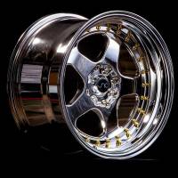 JNC Wheels - JNC Wheels Rim JNC010 Platinum Gold Rivets 16x8 4x100/4x114.3 ET25 - Image 2